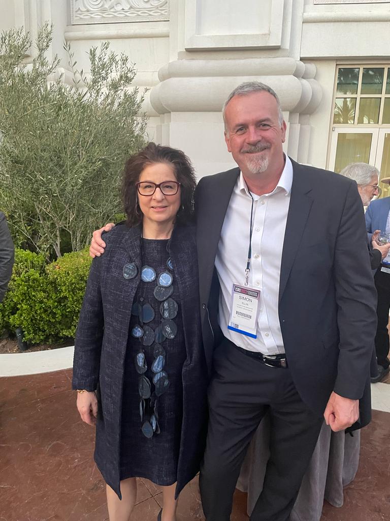 Simon Ellin with ISRI president Robin Wiener