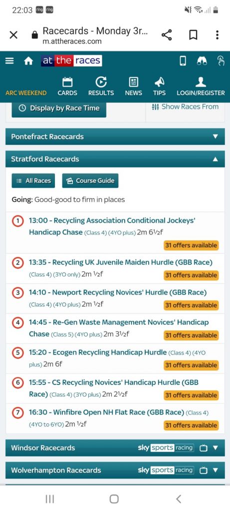 The Recycling Association is hosting its first recycling themed horse racing day